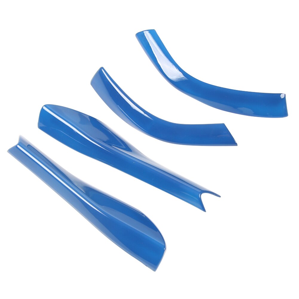 4 stk sidespejl bakspejle husramme bunddæksel trim venstre højre abs kulfiber til ford mustang: Blå