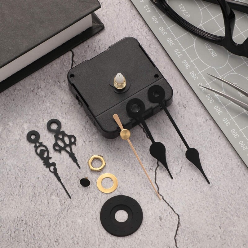 13MM Clock Movement Mechanism Silent Quartz Clock with 5 Pairs of Hands DIY Clock Repair Parts Replacement