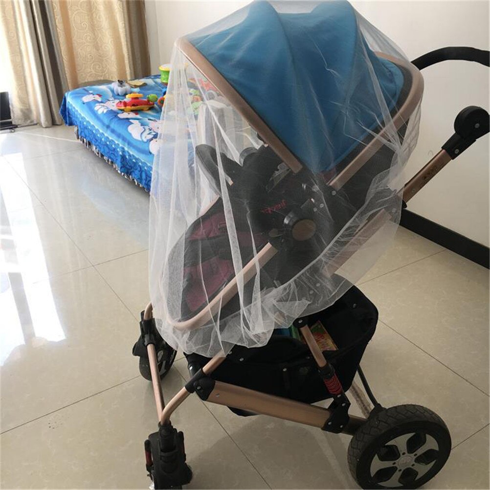 -né enfant en bas âge infantile bébé poussette Crip filet chaise pousser moustique moustiquaire maille sûre blanc