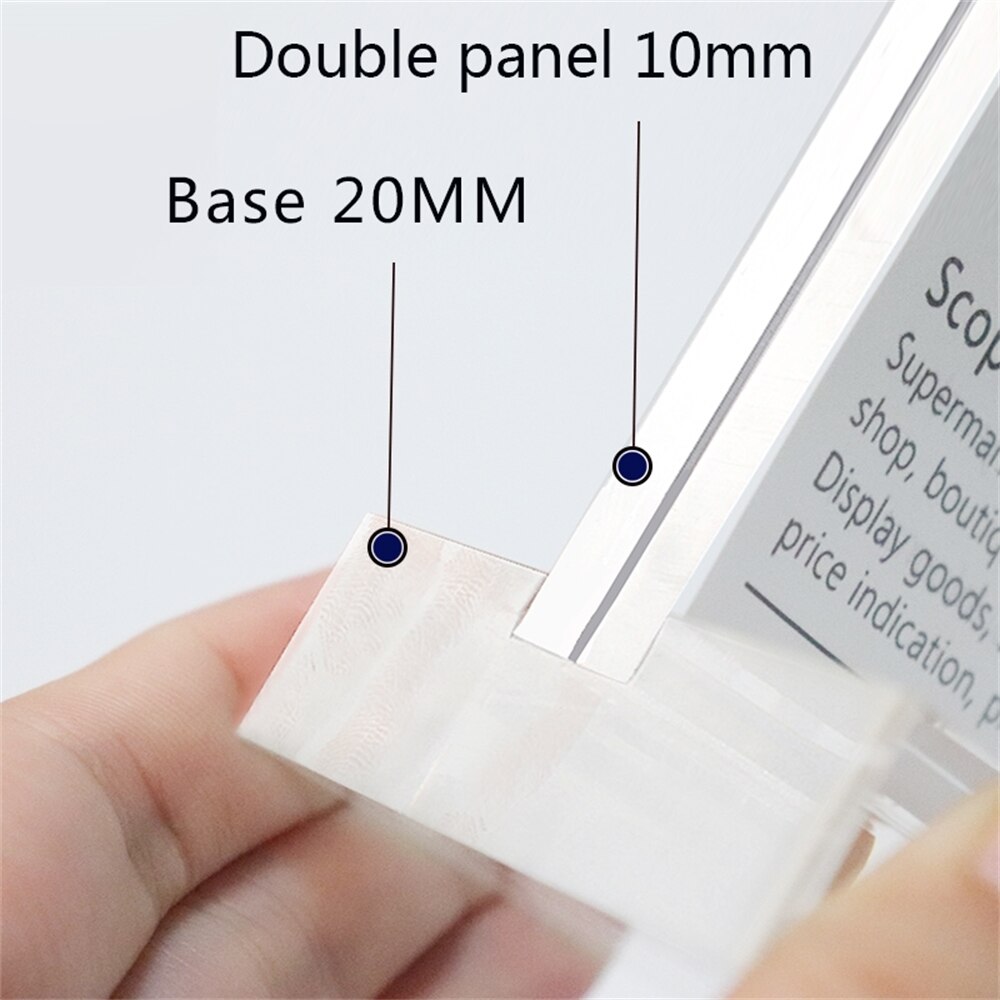 Acrylic A4 Standing Display Stand Desktop Advertising Price Brand Double-sided Transparent Menu Price Catalog Customization