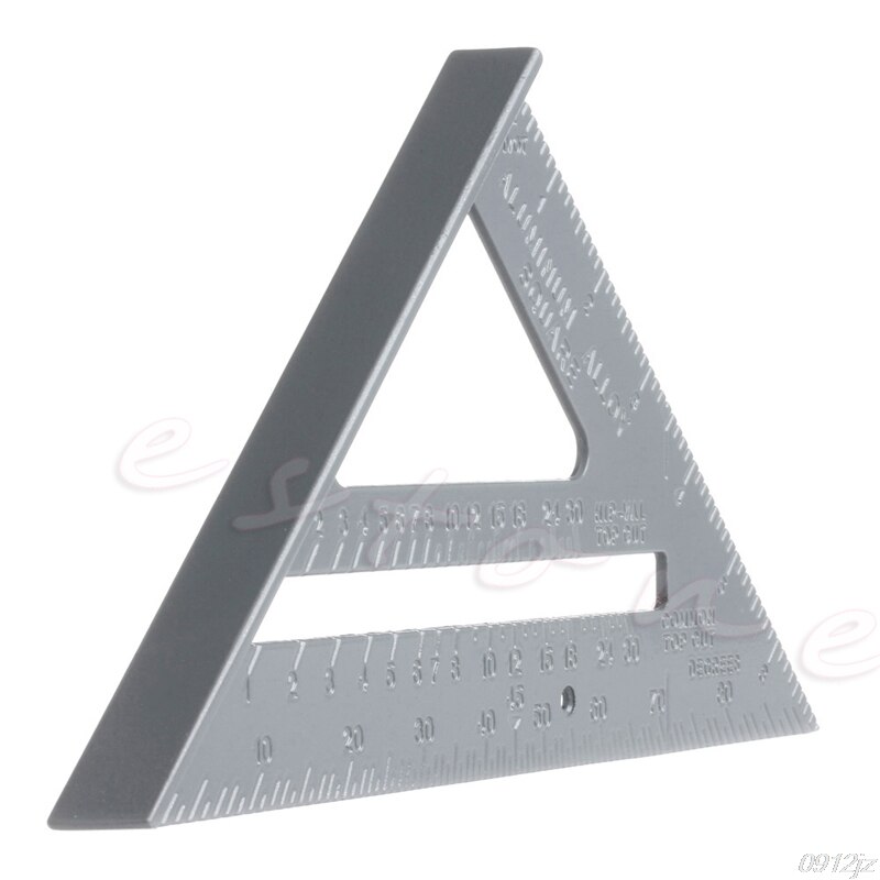 Aluminum Alloy Speed Square Protractor Miter Framing Measurement Measuring Tool Dls HOmeful