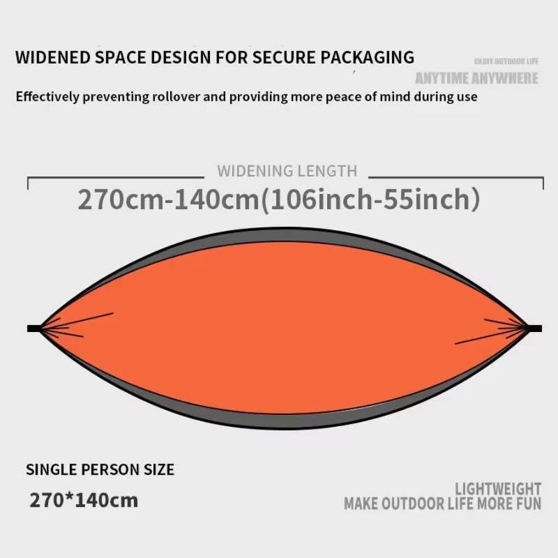 Hamac de camping portable en nylon, lit-balançoire, tissu parachute, durable, patchwork, pour randonnée jardin