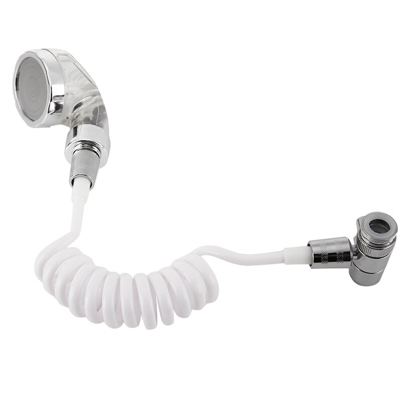 Bathroom Practical Shower Faucet Set Sprayer Sink Hose Attachment Shower Assembly Spray Tap Kits Silver Shower Faucet Set