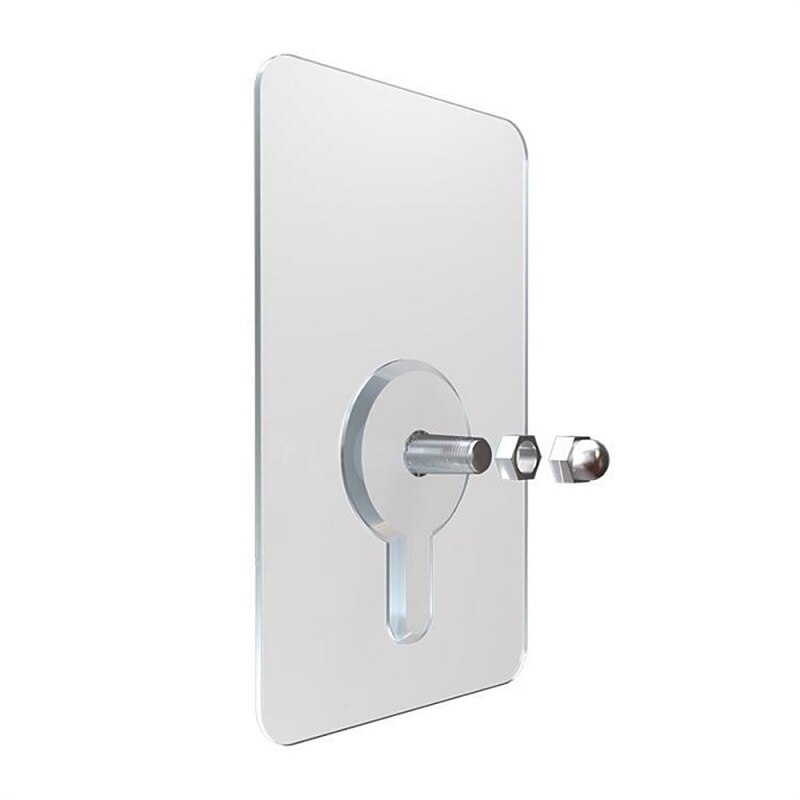 2 stks/zak Zelfklevende Muur Nagels Niet-trace Stok Muur Haak Transparante Sterke Lijm Schroef Muur Nail Duurzaam Praktische