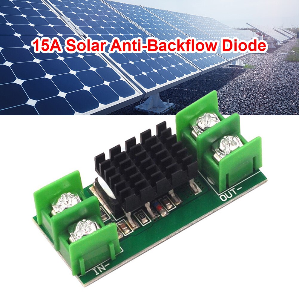 Panel Solar paralelo para riego, placa de carga con batería de diodo, Ideal para riego antiinverso, 15A, 5-60V