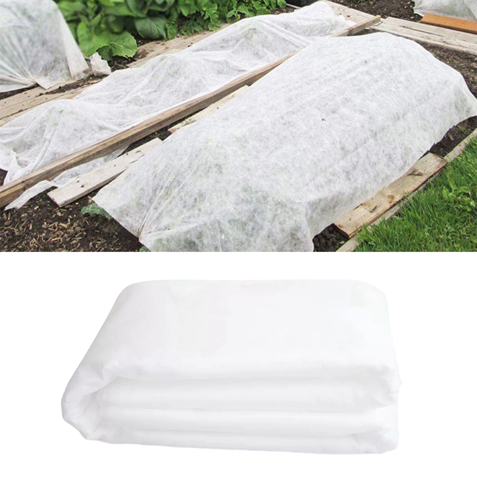 Cubierta de planta reutilizable para invierno, tela no tejida, protección contra heladas, jardín, árboles, flores, verduras, cubierta cálida