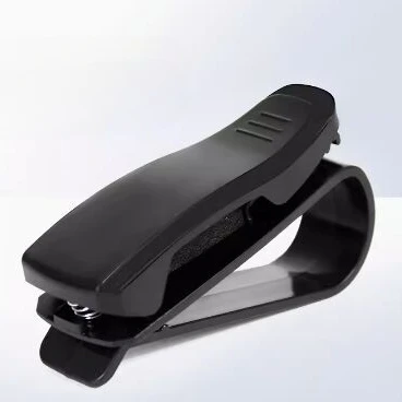 Auto Brilhouder Auto Zonneklep Bril Houder Zonnebril Clip Kaart Houder Pen Case Clip Box Universele Accessoires: Bruin