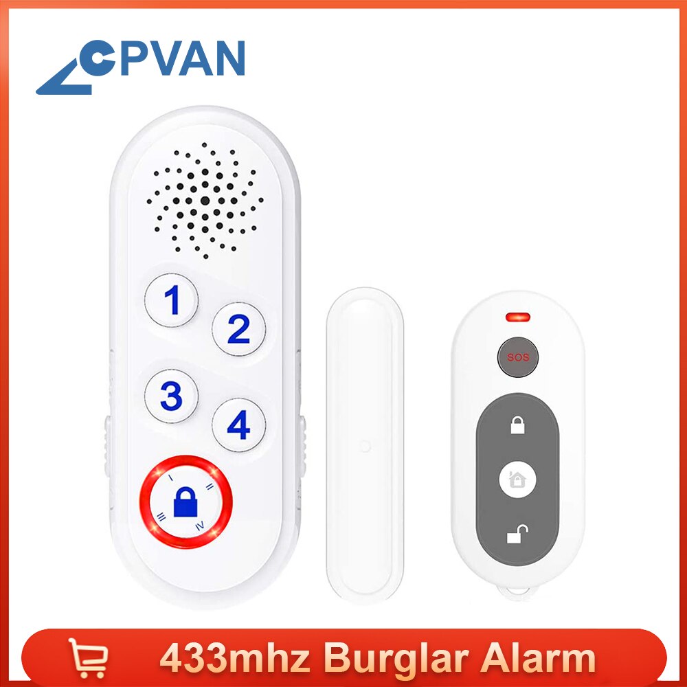 Cpvan Home Security Alarm Infrarood Sensor Anti-Diefstal Bewegingsmelder 433Mhz Alarmsysteem Home Сигнализация Для Дома