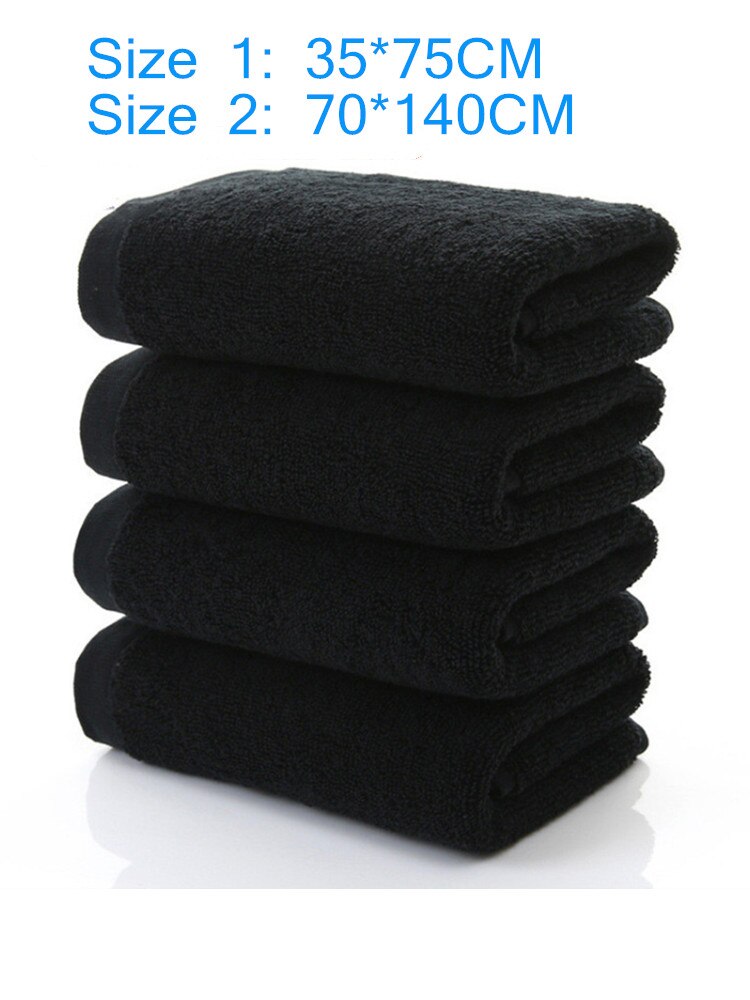 Asciugamani asciugamani neri Premium-100% cotone, Ultra morbidi e altamente assorbenti, asciugamani da 600gsm, asciugamani di qualità Hotel e Spa