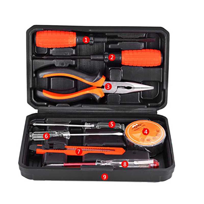 Electrician Manual Tool Box Set Suitcase Home Storage Tool Box Drill Case Plano Box Waterproof Werkzeugkoffer Tool Case DJ60TB: 20x12x5cm