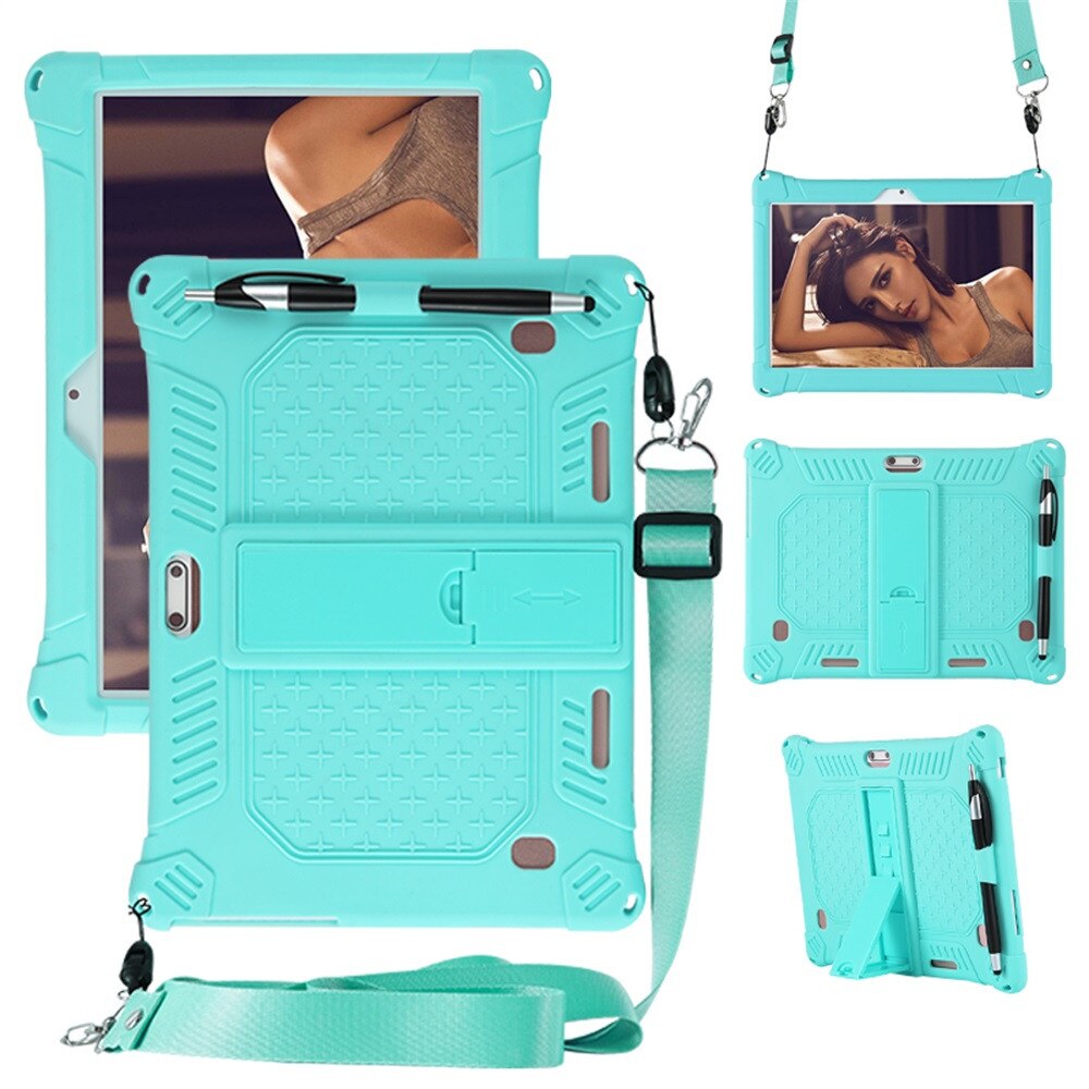 Universal Shockproof Silicone Cover Case For 10 10.1 Inch Android Tablet PC: Emerald