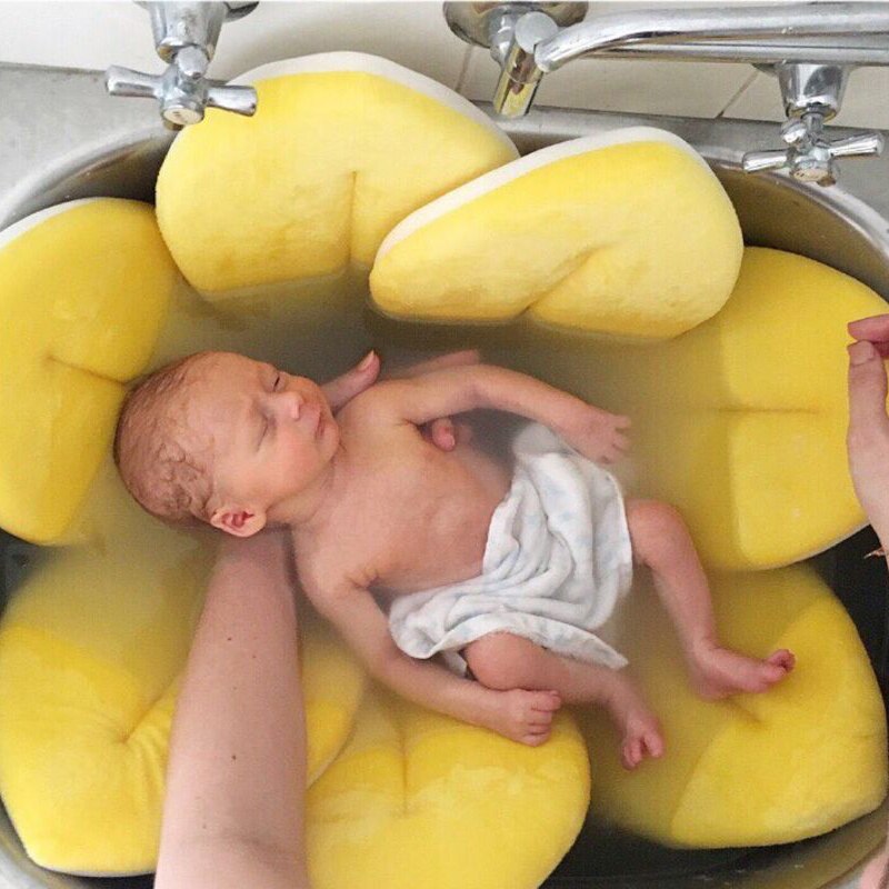 Bloem Speelkleed Bad Kussens Voor Baby Bloeiende Sink Bad Voor Bescherming Baby Wastafel Douche Leuke Zachte Kussen Pasgeboren