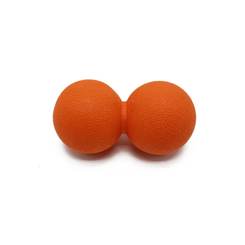 Dobbelt fascia massage bolde yoga muskelspænding frigør fitness forsyninger: Orange