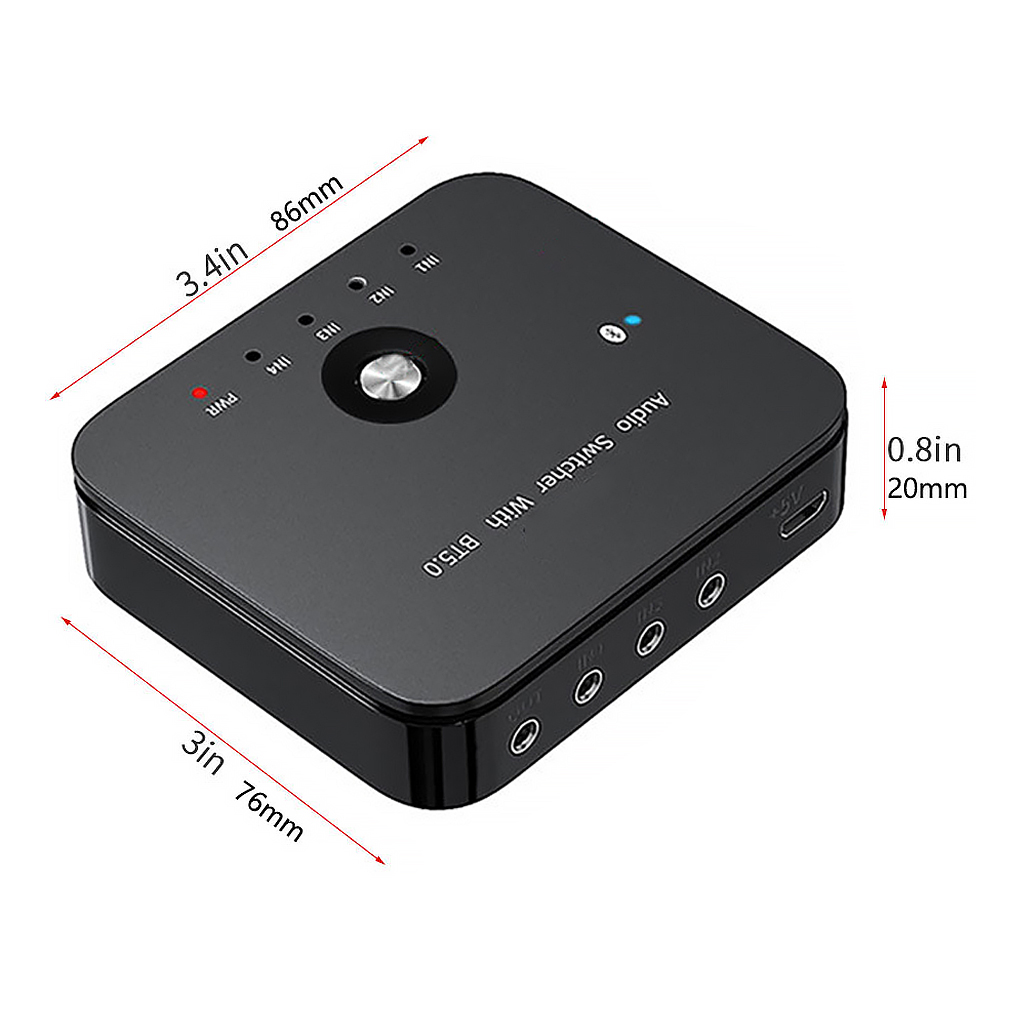 Stereo Sound Audio Switcher Computer Laptop Mobile Phone Tablet Bluetooth-compatible Receiver Multimedia Supplies