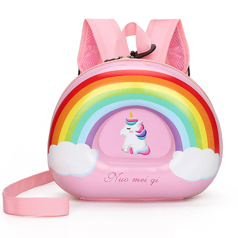 Zaini unicorno Cartoon anti-smarrimento per ragazze borse da scuola conchiglia per bambini zaino arcobaleno adorabile borsa Kawaii Mochilas Escolares