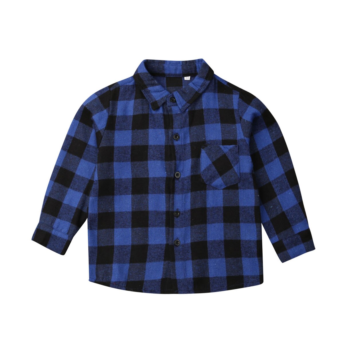 Vêtements en plaids pour bébés garçons | Couvre-lits, chemise et manteau, vêtements d'extérieur,: Bleu / 4T