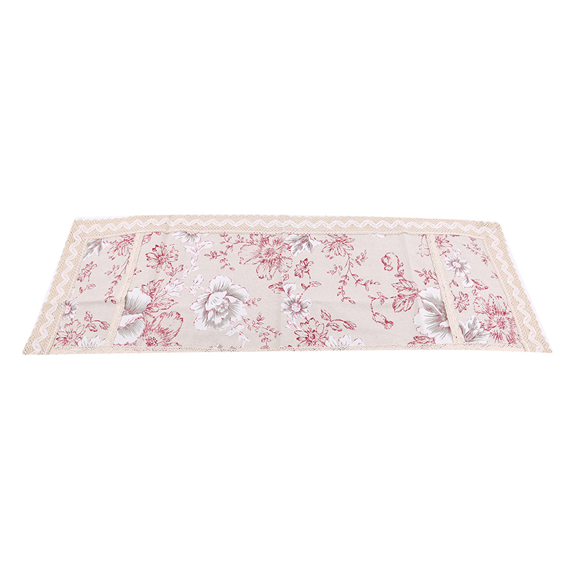 Funda para microondas, funda protectora para horno eléctrico, funda protectora para horno de cocina, funda con bolsa de almacenamiento: Red white flower