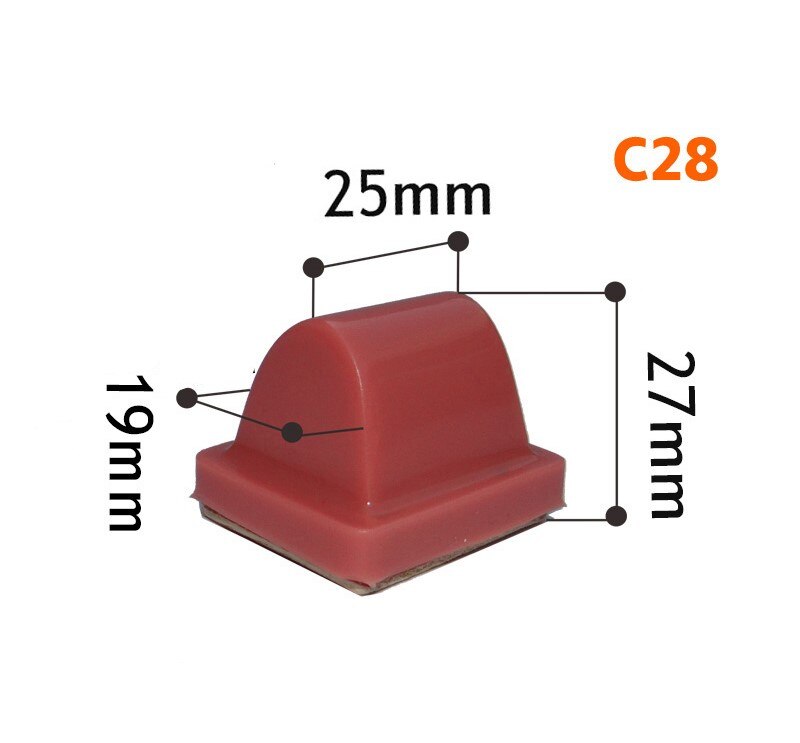 Serie C de cabezales de goma para serigrafía, Material de impresión DIY, de , muchos tamaños para elegir: C28