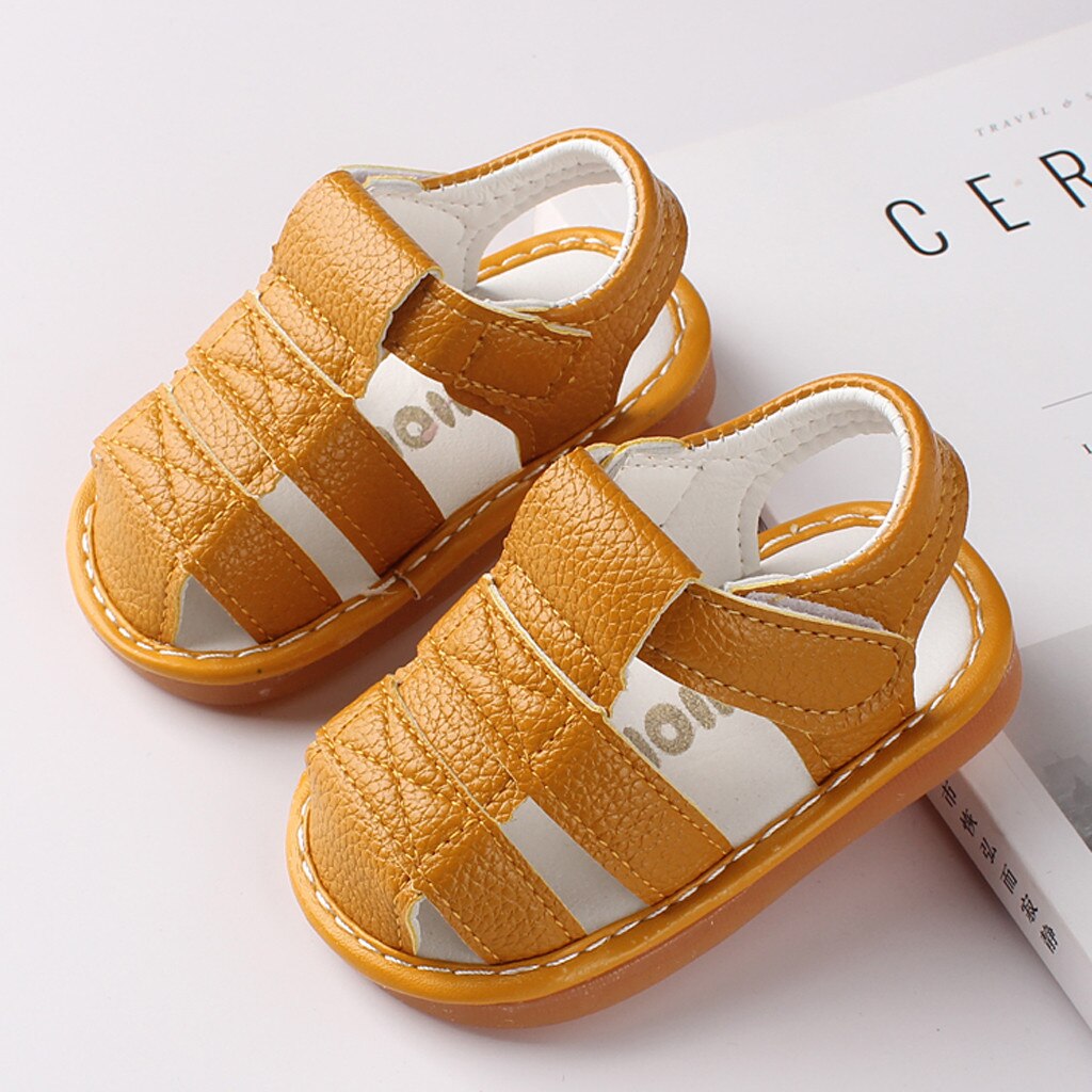 Sandalias romanas para bebés y niños recién nacidos, zapatos de suela blanda para primeros pasos, de verano, Unisex