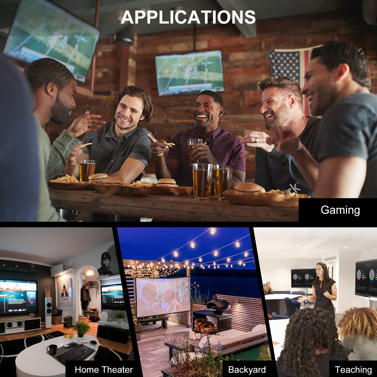 4K HDMI Splitter 1 in 2 Out, HDMI Splitter Dual Monitor Support 4K@60hz, HDR10, HDCP 2.2, CEC, Compatible with Fire Stick,