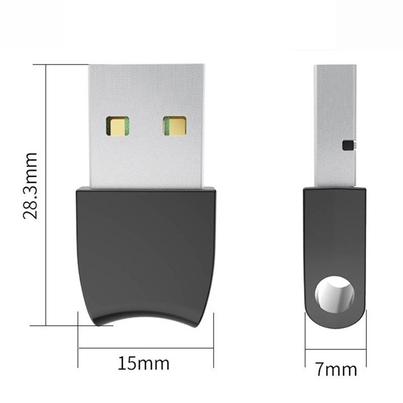 USB Bluetooth 5.1 Adapter, Audio Receiver and Transmitter,for Computer Printer Headset, Driver-Free for Win8.1/10/11