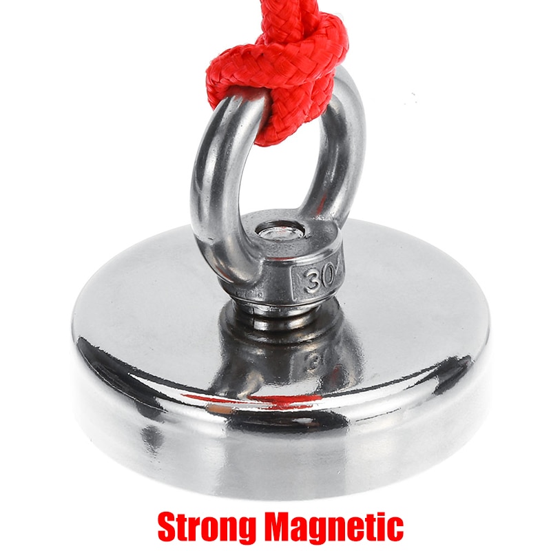 400KG Super Strong Magnet Pot Fishing Magnets Salvage Fishing Hook Magnets Strongest Permanent Powerful Magnetic With 20M Rope