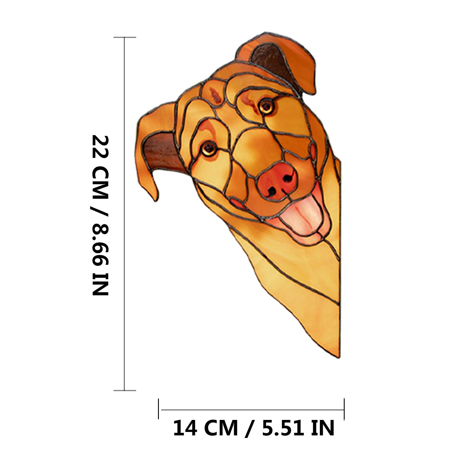 Vitrail chat fenêtre cintre décoration personnalité intérêt animal de compagnie acrylique pendentif décoration pour la maison et la voiture décor