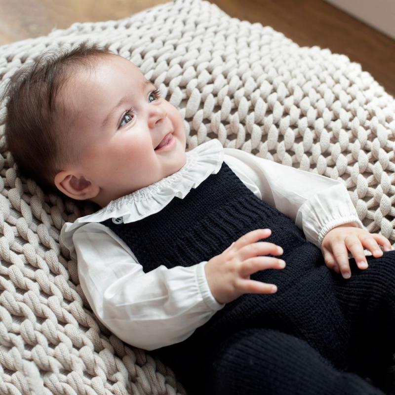 Baby Mädchen Kleidung einstellen Spanisch Kleinkind Baumwolle Weiß Strampler Ärmelloses Strick Gesamt Outfits Neugeborenen Jungen Kleidung Anzug