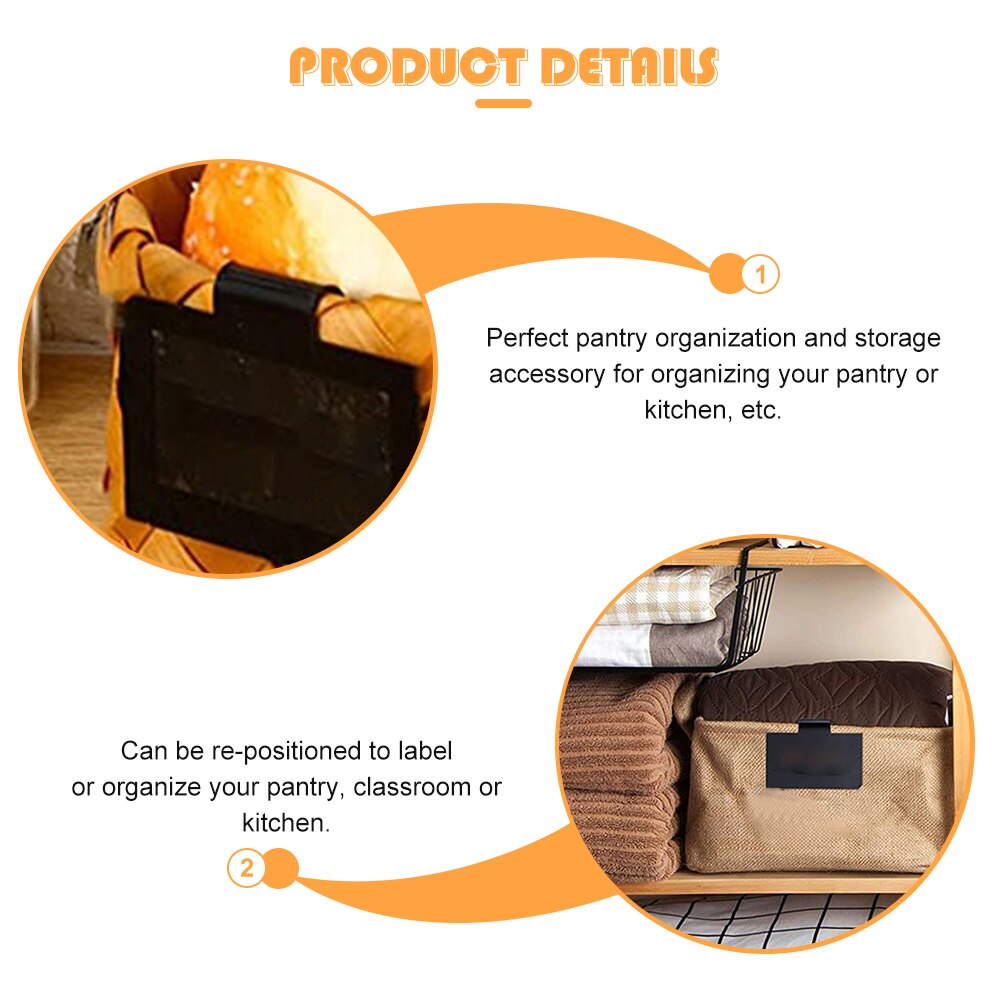 16pcs Price Label Holders Bin Labels Holder Plastic Label Clip for Supermarket