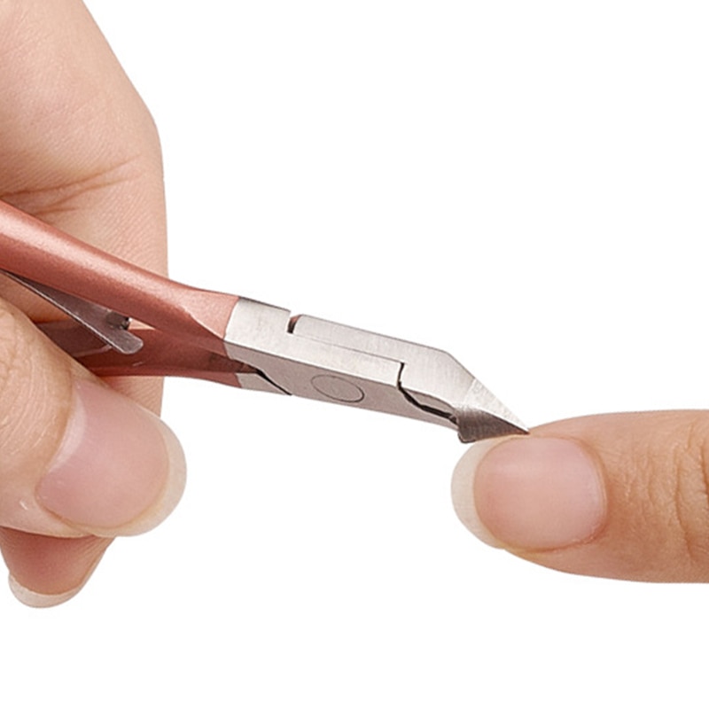Alicate de cutícula de aço inoxidável, profissional, cortador de unhas, arte de unha, manicure, pedicure, cuidados, cortador, ferramentas de beleza