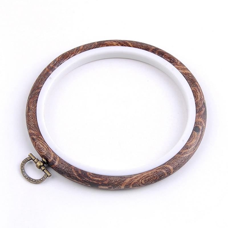 De aro de bastidor de madera para bordado de punto de cruz de 10cm, 14cm, 17cm y 22cm, bordado de mano DIY, herramientas de costura