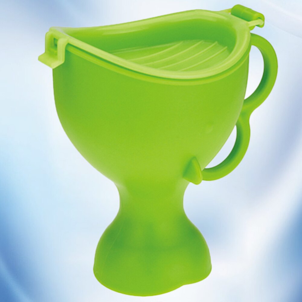 1pc bærbare urinalflasker med låg urinal potte tisseflaske plastik kammerpotte til mænd, børn og ældre (grøn)
