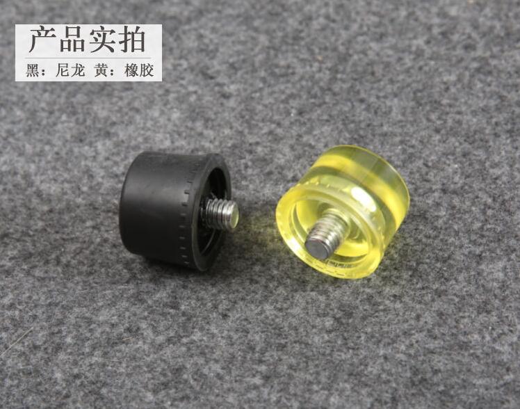 Steel Pipe Handle Rubber Installation Hammer Rubber Hammer Interchangeable Head Nylon Hammer Leather Furniture Installation Tool