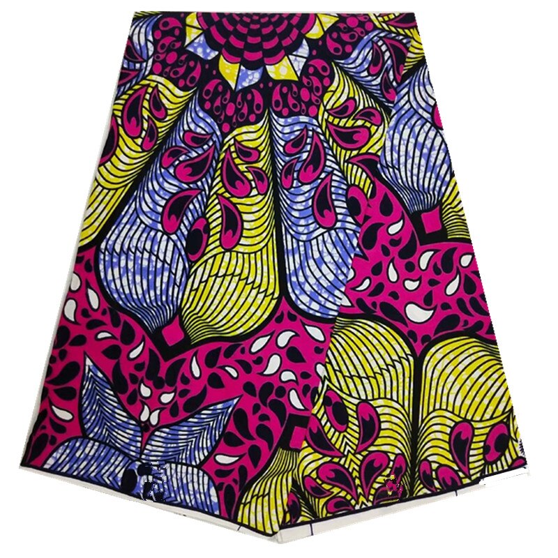100% Cotton African Wax Print Fabric for Dresses African Fabric African Fabric Rose Red Geometric Style N20801-18