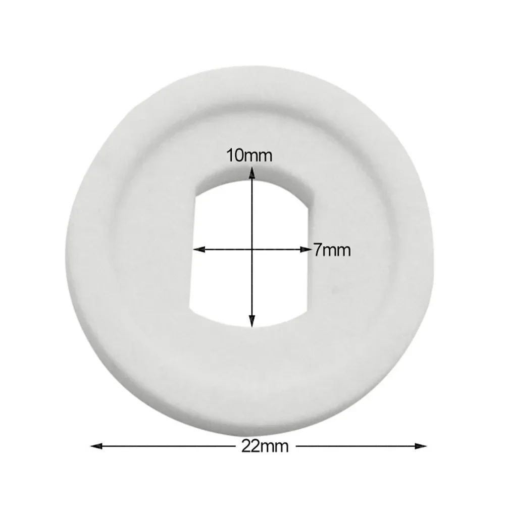 20 stücke weiße Carborundum-Schleif scheiben 22mm einseitig 150 # Körnung 5mm Dicke Dremel Rotations schärf polier werkzeug teile