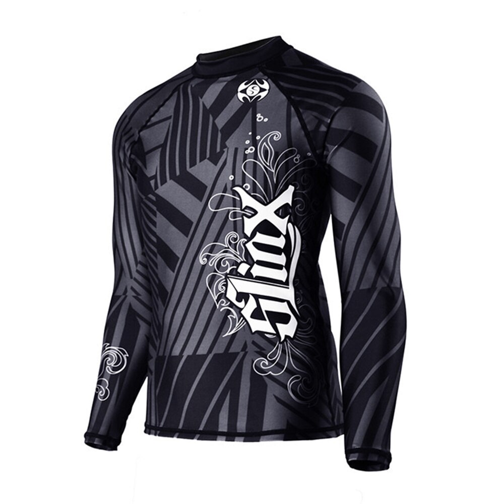 Combinaison de sport d&#39;eau en Lycra à manches longues pour hommes, séchage rapide, fine, fendue, protection solaire, pour la natation, le bateau à moteur, UPF 50 +: Black Top / XXL