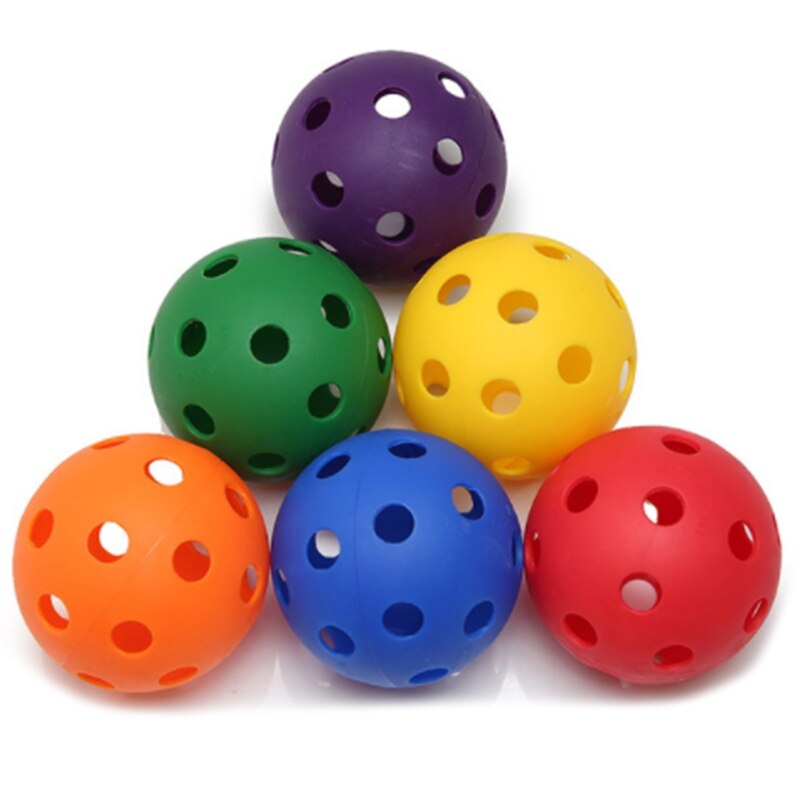 Hollow Wiffle Ball Plastic Baseball Exercise Plastic Baseball Plastic Softball Suit Ploy Baseball Multicolor Plastic Baseball Pl