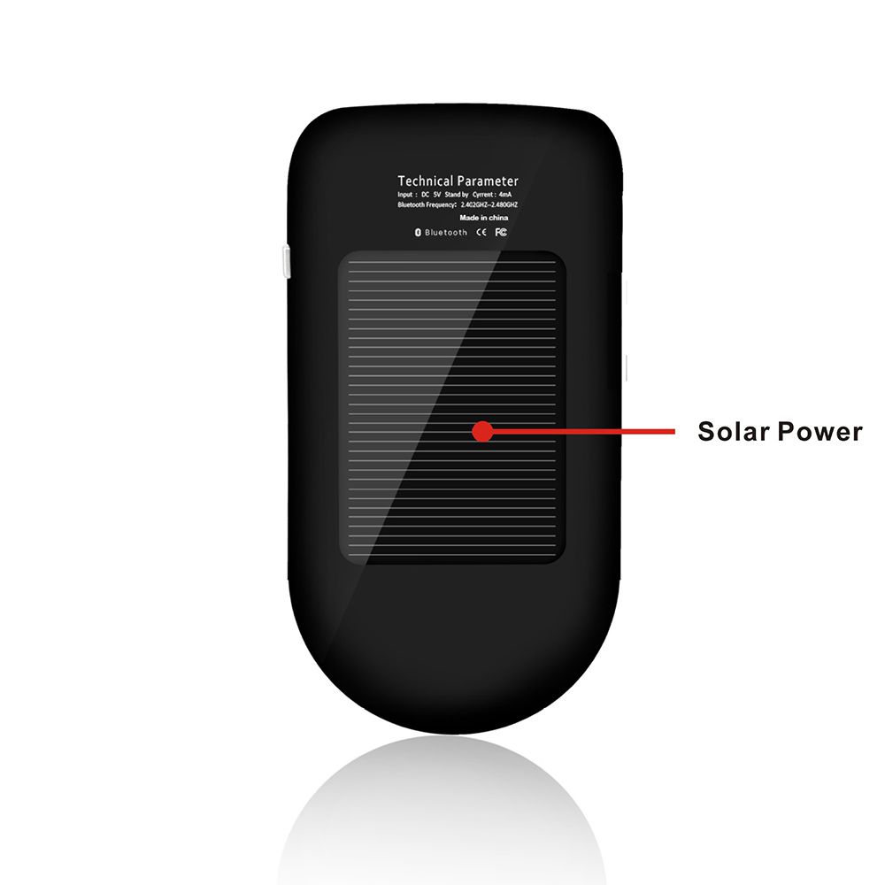 Solar Energy Bluetooth Car Kit Lcd Display Handsfree Bluetooths Speaker Bluetooth Car Kit Convenience Caller ID