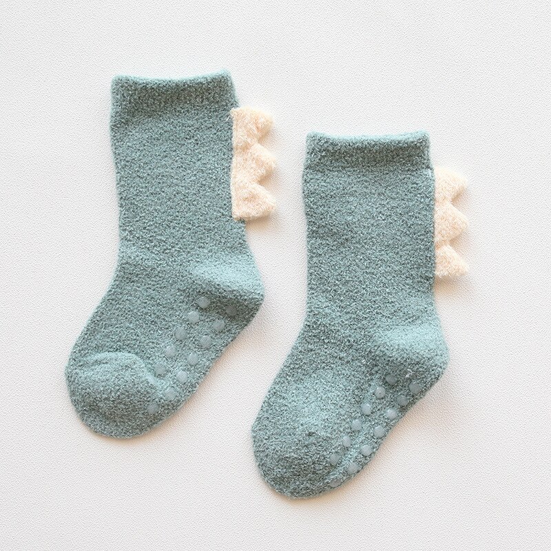 Herbst und Winter Verdickung freundlicher Socken Karikatur freundlicher Socken Baby Mädchen Socken Kleinkind Boden Socken Nicht-Unterhose Baby jungen Socken