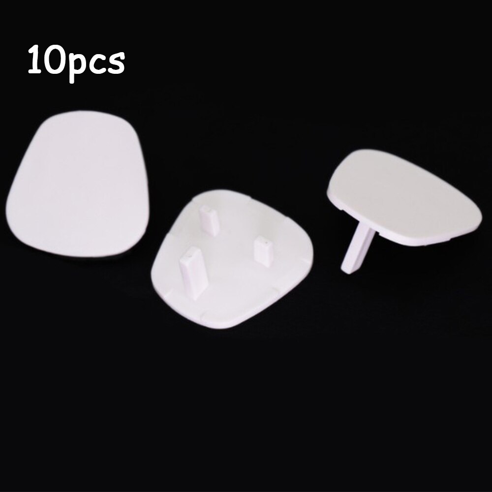 Uk Standaard Plug 3 Gat Stopcontact Outlet Cover Voor Baby Kind Elektrische Veiligheid Protector Guard Bescherming Caps: White pear shape