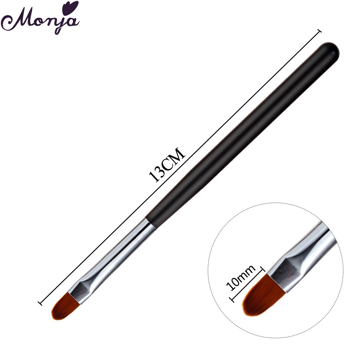 Monja 6 Stks/set Nail Art Uitbreiding Kit Acryl Uv Gel Nail Files Nail Mallen Builder Schilderen Borstel Anti Oplossing Diy manicure Set