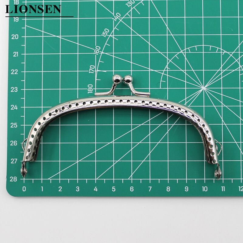 1 stück Glänzend Silber Arc Grundlegende Metall Geldbörse Rahmen Kuss Schließe Sperre DIY Tasche Zubehör 6.5/8.5/10.5/12.5/15/20,5 CM Tasche Zubehör