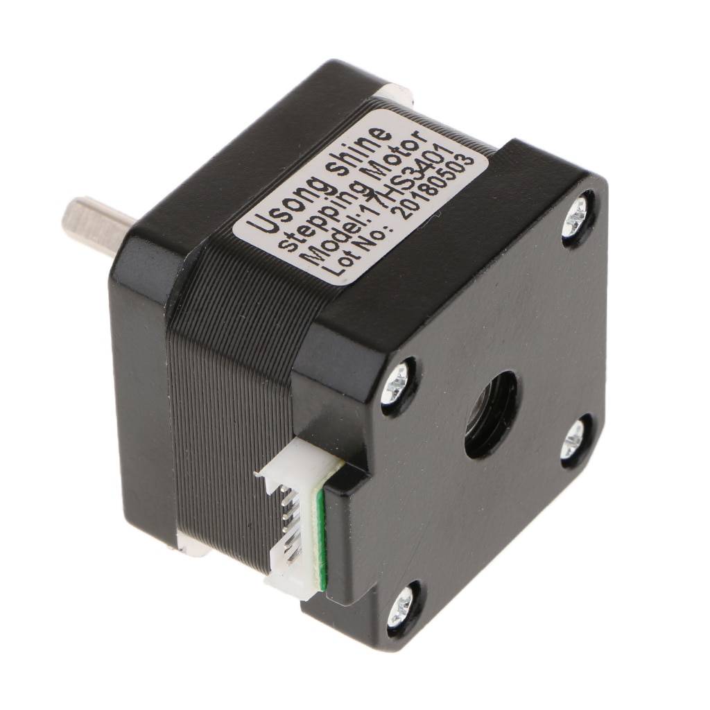 Motor paso a paso + soporte Nema 17, Bipolar, 42mm, 4,4 kg, cm, 1,68a, 4 conductores, impresora 3D, Hobby CNC, línea de Motor y tornillo, 42
