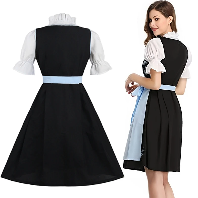 Oktoberfest-Roben Dirndl pour femmes, olympiques grande taille, robes allemandes pour festival de beer, carnaval bavares, Ha