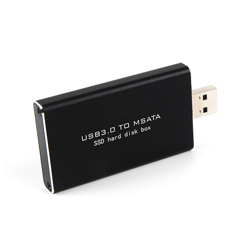 Carcasa de disco duro MSATA a USB 5gbps, adaptador M2 SSD externo HDD, caja móvil HDD, USB 3,0 a mSATA, USB3.0