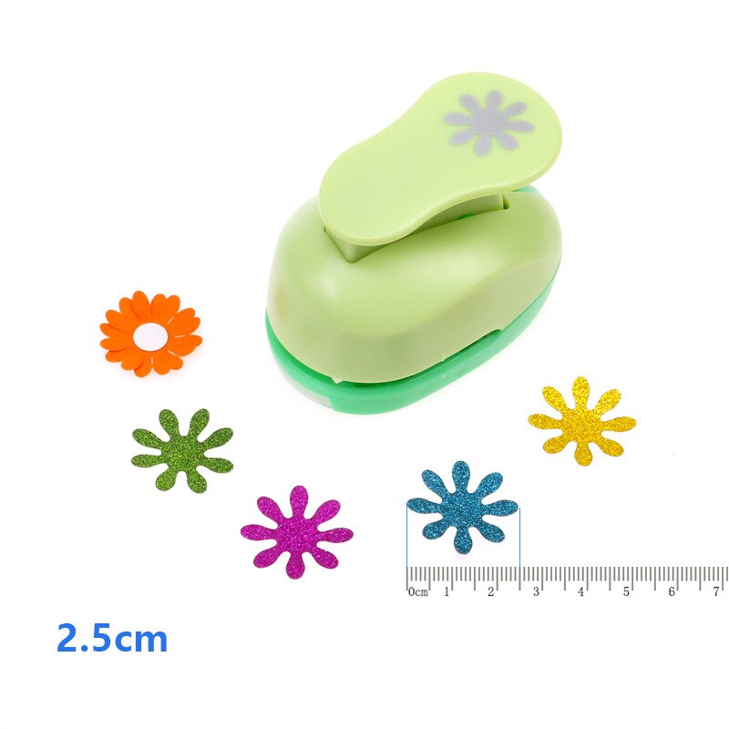 5/8 &quot;-3&quot; Chrysant Craft Punch Perforator Eva Foam Puncher Kids Daisy Foam Papier Maker Scrapbooking Stoten embossing Apparaat: 25mm