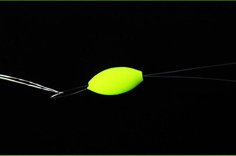 Mini cortador de pesca oval acessório de pesca, linha de pesca fluorescente sete estrelas flutuante espaço feijão