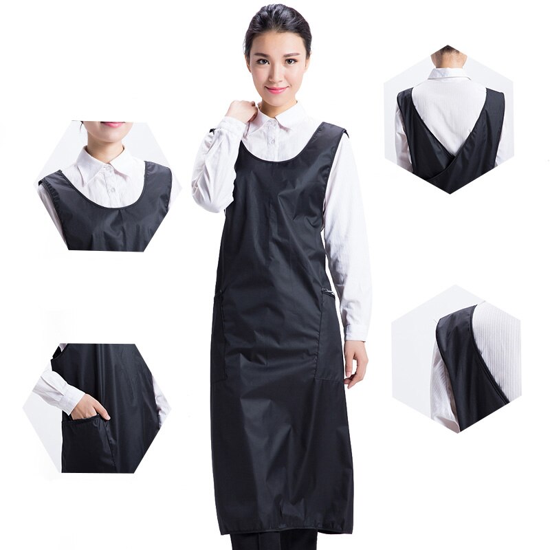 Hairdresser Long Working Salon Barber & Assitant Hair Cutting Styling Cape Apron Gown Blouse To Knee Hairdressing Supplies U1031