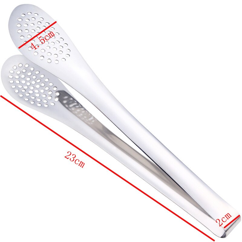 Image showcasing Stainless Steel Food Tongs BBQ tools Cooking Food ... - Grandado