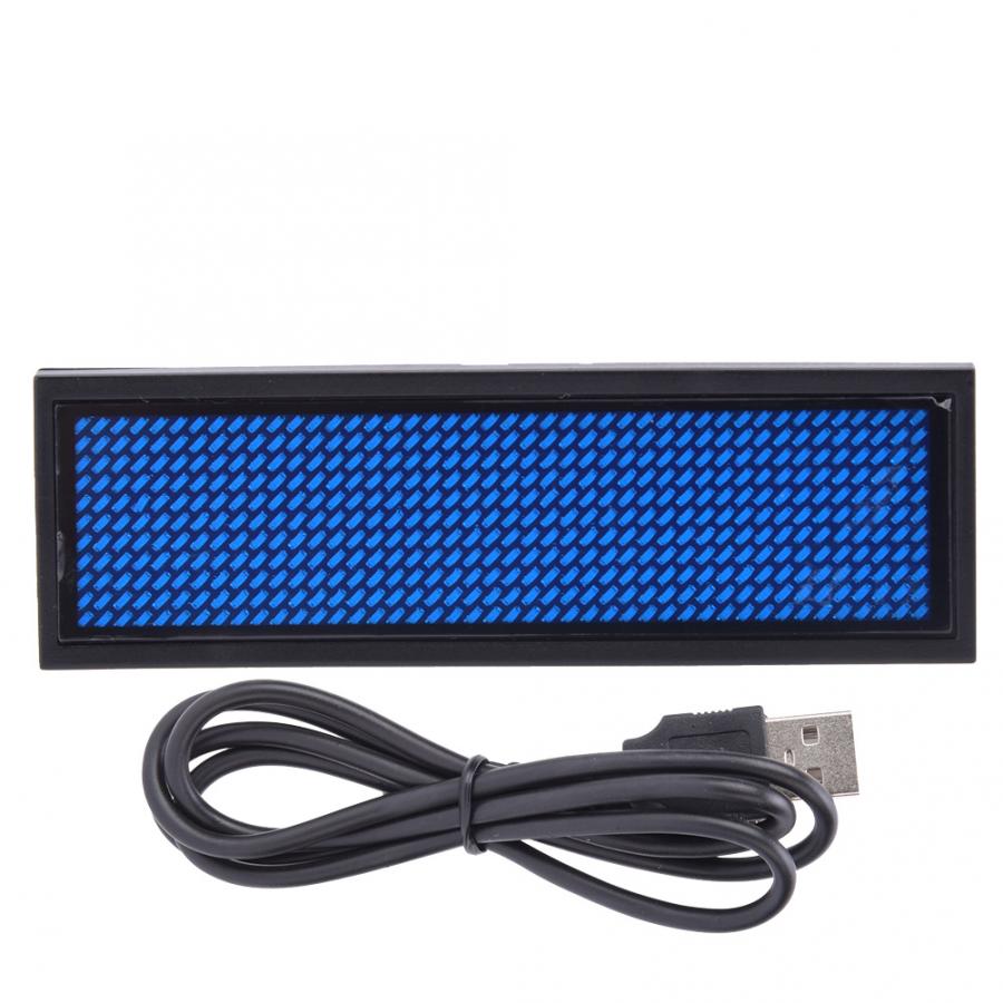 110-240V LED Name Badge Scrolling Message Tag Chin... – Grandado